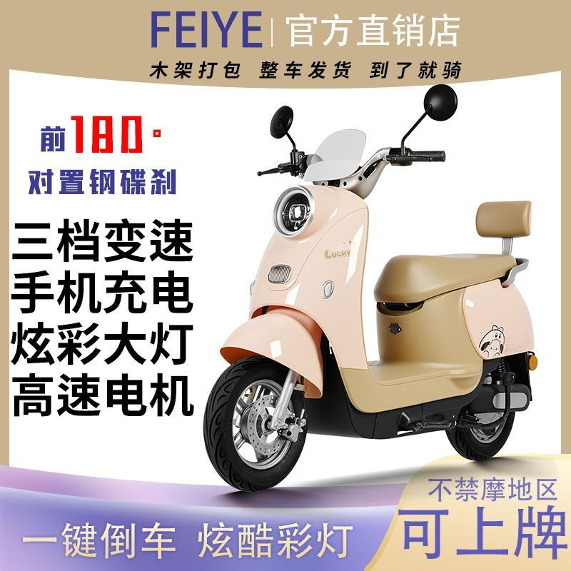 Joy Q3 Cross-Border Foreign Trade Adult Electric Motorcycle with Ultra-Long Battery Life, Suitable for Men and Women Commuting, High-Speed Electric Vehicle That Can Be Registered, Two-Wheeled Electric Bike
