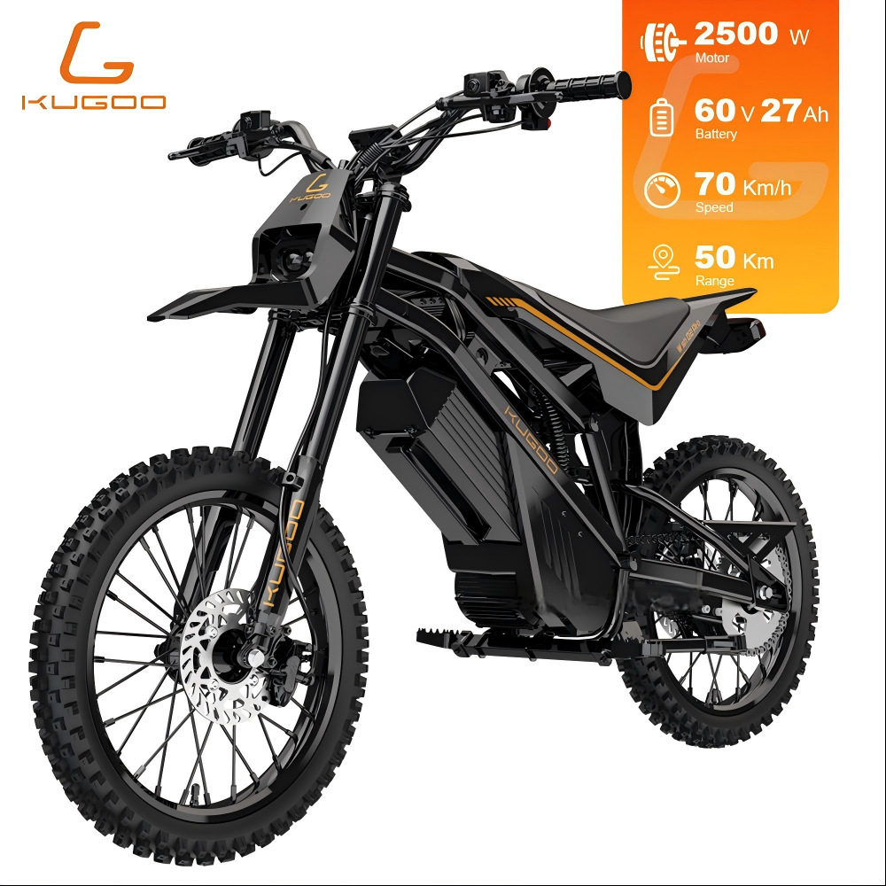 KUGOO WISH 02 PRO Electric Motorcycle 2500W 60V 27AH Electric Bicycle Exclusively for Cross-Border Supply